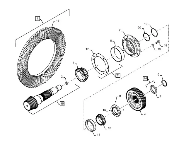 48147664 - Валхвостовик гл. пары (48147742) моста задн. T8T8./Mg.